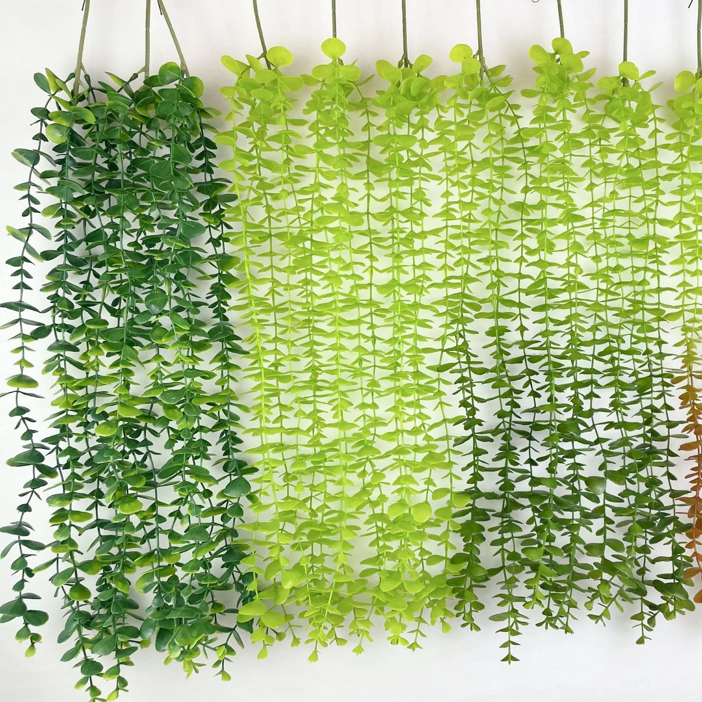 O-X828 Wholesale Long Hanging Greenery Artificial Eucalyptus Garland Artificial Plants Vine for Home Party Wedding Decoration