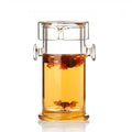 All-in-One 200ML Portable Eco-Friendly PSC Gongfu Teapot Set Small Glass Utensils with Infuser and Strainer for Tea