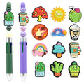 Hot Sell Custom Silicone Beads DIY Keychain Silicone Focal Beads for Pen Decoration Pen Charms