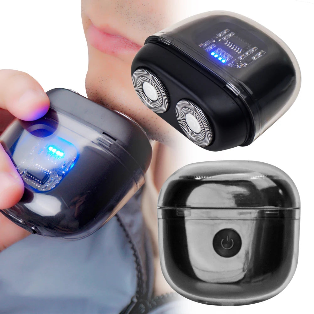 Portable Cordless Travel Electric Shaver USB-C Rechargeable Electric Razor for Men