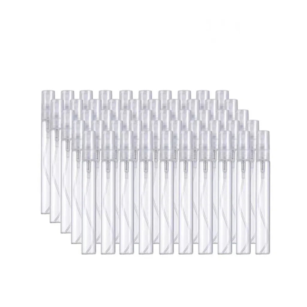 MUB Wholesale Travel Dispenser Bottles 6pcs 10ml Smooth Plastic Spray Glass Perfume Bottle