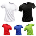 Dry Fit T Shirt 100% Polyester T Shirt Sublimation Blanks Tshirt With Logo Custom Logo Printed T Shirt Men Plain T-shirt for Men