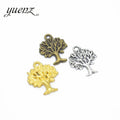 YuenZ Antique Silver Plated Tree Charms Pendants for Necklace Jewelry Making DIY Craft Handmade 21*16mm Q224