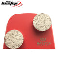 Premium Quality Bestop BT-DFGP 25x12mm High Hardness Lavina Diamond Concrete Grinding Plate Double Buttons Flat Plug Grit