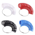 Hot Selling Plastic Ring Sizer US UK Size Jewelry Finger Measuring Tool Kit for Gemstone & Metal Band Sizing