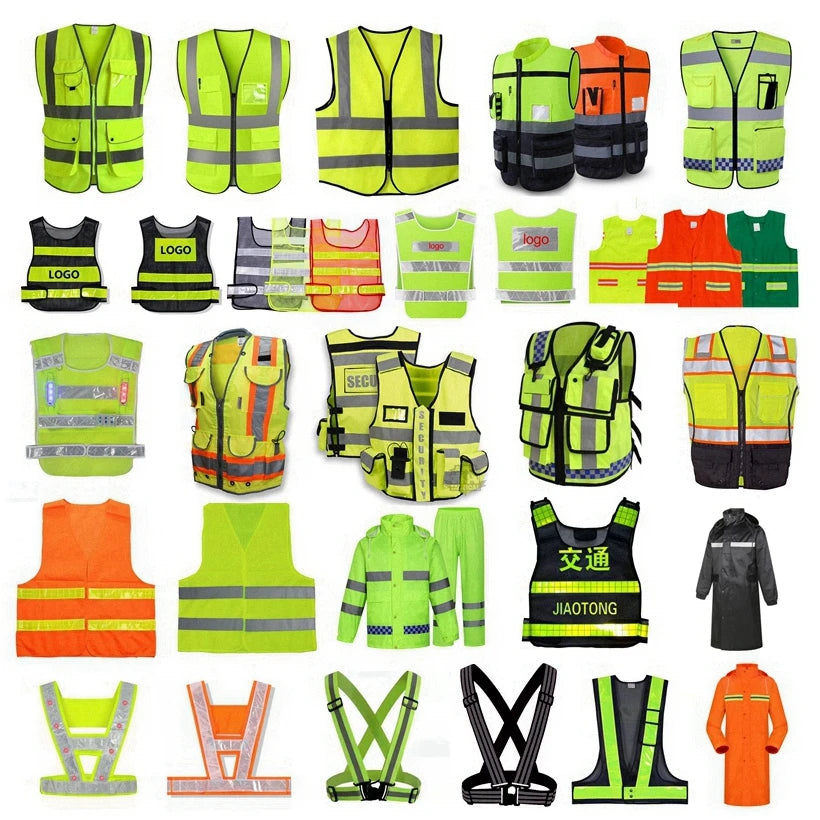 High Visibility Clothing Surveyor Elastic Belt Stretch Waterproof Safety Vest Fr Safety Vest Hooded Overalls MegaBDM