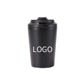 12 oz Insulated Vacuum Coffee Mug Black Color Thermos Stainless Steel Travel Coffee Cup Tumbler for Gifts