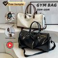 Large Capacity Custom Logo Fashion Sports Fitness Yoga Waterproof PU Detachable Shoulder Strap Unisex Gym Travel Duffle Bag