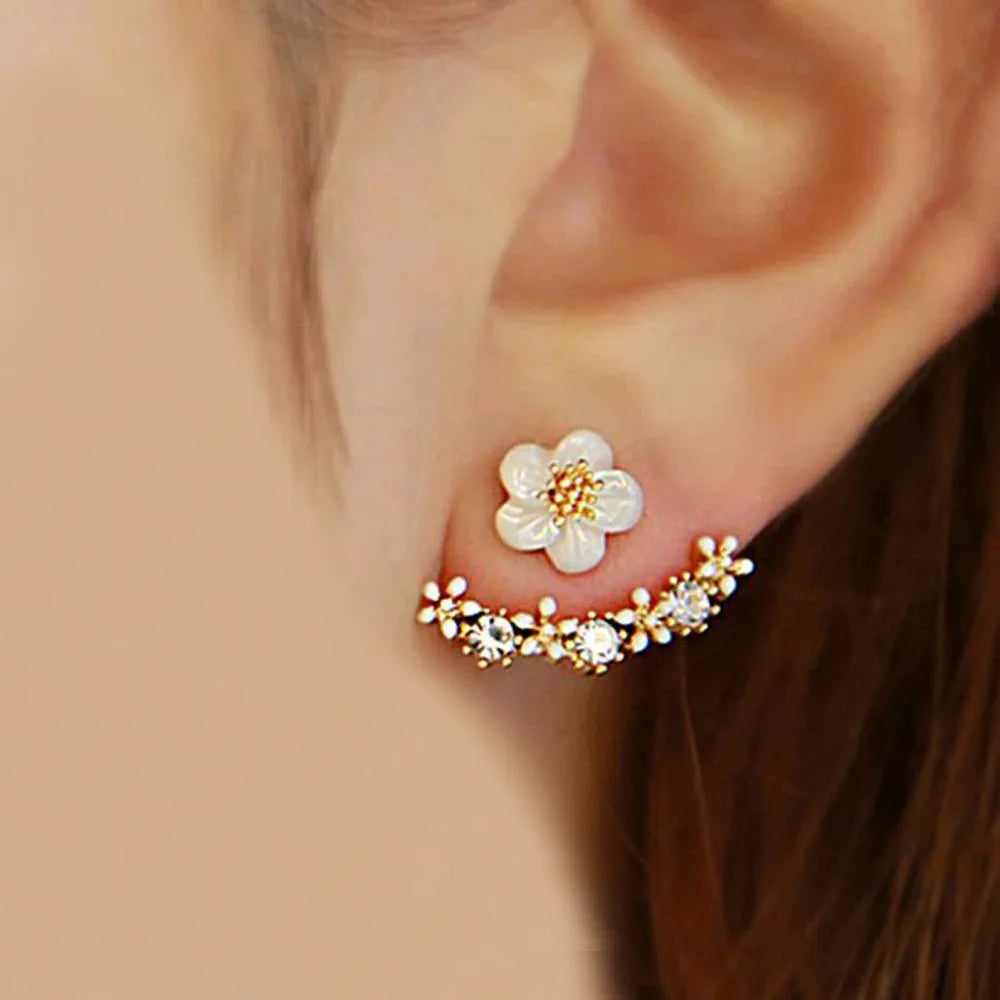 Fashion Daisy Flower Stud Earrings for Women Jewelry