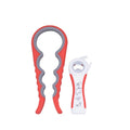 Set of 2 4-in-1 Metal Silicone Multi-Function Kitchen Accessories 4-in-1 Bottle Beer Jar Opener Customizable Logo Packaged Box
