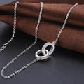 Daochong Custom Wholesale Women Jewelry 925 Sterling Silver Cz Necklace