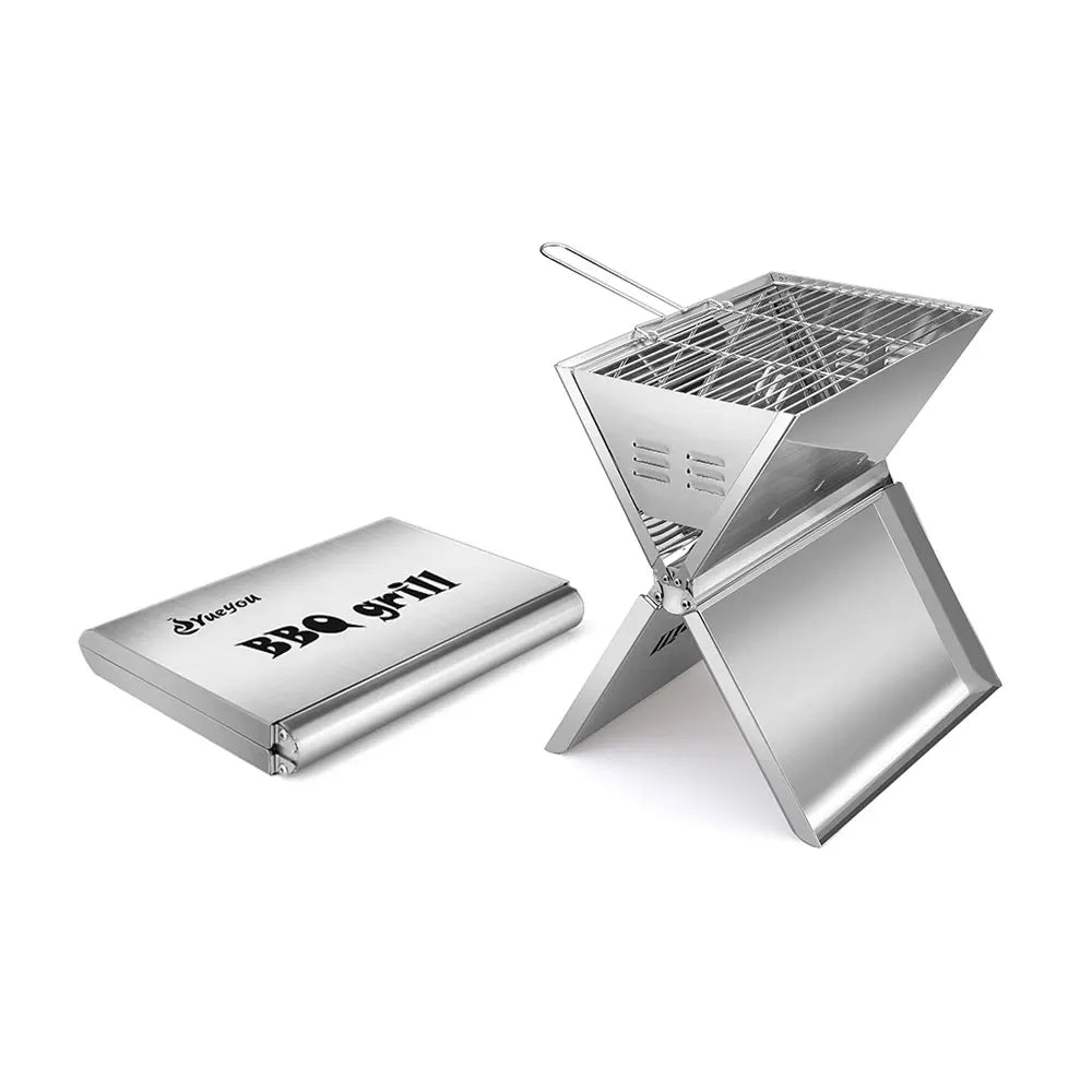 Easy to Assemble Foldable Camping Portable Charcoal Grill Barbecue