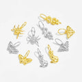 FUAMAY Fashion 18K Gold Plated Sterling Silver Snake Butterfly Anime DIY Pendant Necklace for Wedding Engagement Party