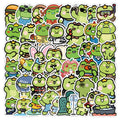 50Pcs Japanese Style Kawaii Frog Graffiti Stickers for Children Wall Bottle Decor Frog Prince Sticker