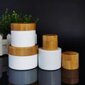 Eco-friendly 30g 50g 100g Bamboo Jar Plastic Inner White Empty Bamboo Cosmetics Bottles/jars/containers for Skin Care