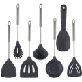 Kitchen Accessories Nonstick Silicone Baking Utensils Heavy Duty Stainless Steel Kitchen Cooking Utensils Set BFJM022