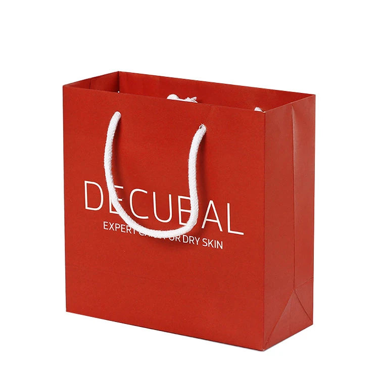 Creatrust Personalised Gift Customized Color Brown Kraft Paper Bags Flexo Printing Recyclable Moisture Essential Oil Face Cream
