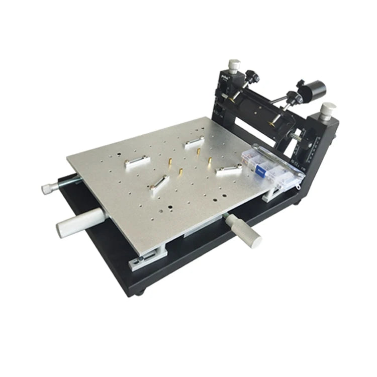 SMT Solder Paste Printer for Screen Printing PCB Puhui Stencil Printer Economical Reflow Oven Suit