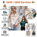 Wholesale Girls Blouses&shirts Fashion Long Sleeve Tops New Women Blouse 2023