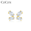 LUOTEEMI Charm Cute 925 Silver Hot Sale Earing Lady Trendy Dainty Tiny Stud Fancy Korean Gold Pin Earring