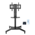 Motorized Electric Lifting Large Monitor  Display Fordable Mobile Tv Carts Furniture for Tv Lift