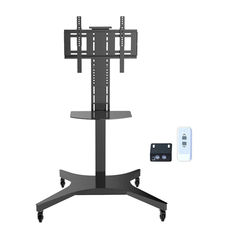 Motorized Electric Lifting Large Monitor  Display Fordable Mobile Tv Carts Furniture for Tv Lift