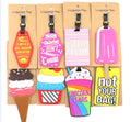 Ice Cream Silicone Luggage Tag Traveling PVC Wholesale Suitcase ID Address Holder Baggage Boarding Tags