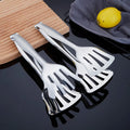Wholesale Eco-Friendly Stainless Steel Spatula Tongs Extra Wide Turner and Fork for BBQ Grilling & Frying Dishwasher Safe