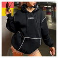 F230664 Custom Heavyweight Hoodie Unisex Puff Print Pullover Sweatshirt Oversized Sport Casual Fashion Streetwear Clothing