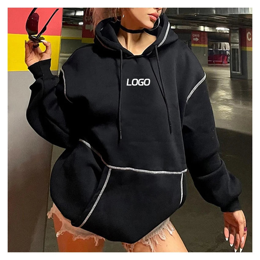 F230664 Custom Heavyweight Hoodie Unisex Puff Print Pullover Sweatshirt Oversized Sport Casual Fashion Streetwear Clothing