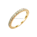 AU585 14k Pure Yellow Gold Ring Fine Jewelry Engagement Ring Gemstone Opal Rings Special Design Popular Jewelry