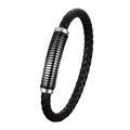 Fashion Jewelry Bracelets & Bangles Rope Stainless Steel Braided Microfiber Leather Bracelet