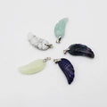 Handmade Gemstone Crystal Pendant for Unisex Angel Wing Reiki Chakra Healing Pendant