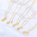 2020 Hot Double Pendant Alphabet Necklace Diamond  Initial Letter Pendant Necklace