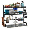 Modern 3-Tier Metal Dish Drying Rack 65 85 Over Sink Tableware Storage Holder with Lacquer  for Food Seasoning Storage