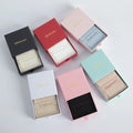 Best Selling Blue Black Gloss Bracelet and Wedding Ring Luxe Cuir Sliding Box Display with Jewelry Pouch Bag 100 pc MOQ