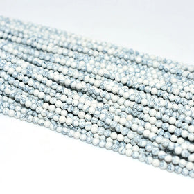 Factory Wholesale 100% Natural 3mm Faceted Howlite Loose Gemstone Beads for Jewelry & Making Stranded