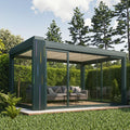 Youya Pergola Bioclimatic Motorized Outdoor Waterproof Aluminum Solar Mounting System Pergola for Garden/swimming Pool