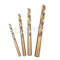 HSS M35 Co High Hardness Diameter 1.0 to 10mm Straight Parallel Shank Twist Drill Bits for Stainless Carbon Steel Drilling