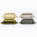 Deepeel F1-17 25*9mm DIY Hardware Accessories Bag Side Clip Clasp Connector Handbag Strap Luggage Belt Metal Arch Bridge Buckles