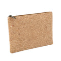 Eco Friendly Organic Storage New Material Cork Cosmetic Bag with Zipper Eco Friendly Cork Durable Customized Toiletry Makeup Bag