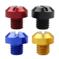 2Pcs Motorcycle M10x1.25 Rearview Mirror Thread Hole Plugs Bolts Covers Caps Rearview Mirror Holder Anodize Surface Finish