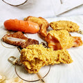 Simulation Realistic Food Pendant PVC Keychain Accessories Imitation Food Key Chains Fried Chicken Leg Chicken Wing Keychain