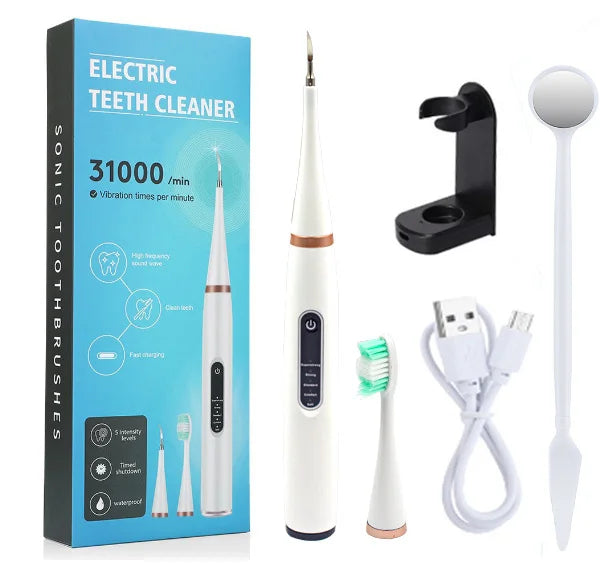 Brand New 2 in 1 Sonic Toothbrush Calculus Tartar Remover Sets Oral Care Dental Scaler Teeth Cleaner