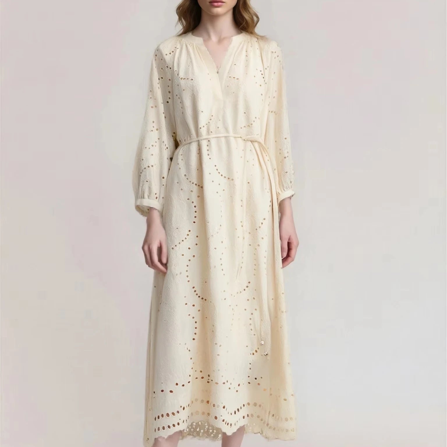 New Linen Maxi Ladies Designer Dress for Women Clothes Dresses Women Long Boho Beach Casual Custom Summer Dress