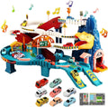 Children's Play House Dinosaur Round the Mountain Road Track Car Dinosaur Track Car Park Toys