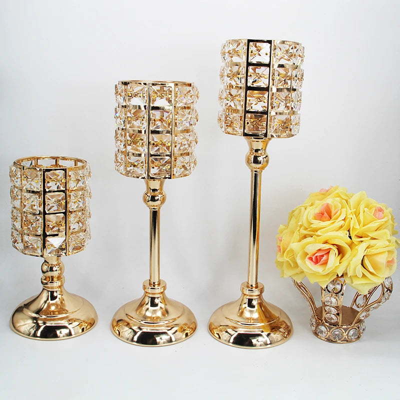 Modern Luxury Single-End Tealight Candlestick Home Decorative Hollow-Out Handicrafts for Christmas Valentine's Day Birthday MegaBDM