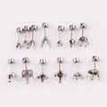 Diy Jewelry Finding Making Accessories Ear Needle Holder Stainless Steel Earring Post and Backs for Women