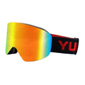 YUEDIO Unisex-Adult Ski Snowboard Goggles Frameless Interchangeable Lens 100% UV400 ProtectionAnti Fog OTG Winter Snow Goggles