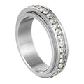 2023 Wholesale Trendy Friend Gift Jewelry 6mm Stainless Steel Ring Meaningful Rotating Fidget Rings for Women Men